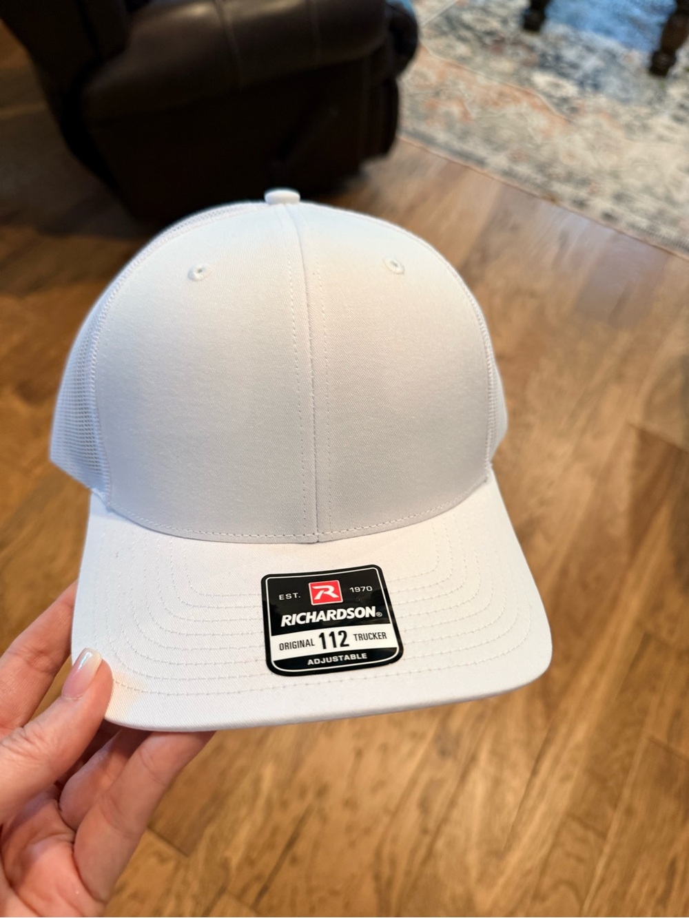 Richardson Hey Dude 112 Trucker Hat in White